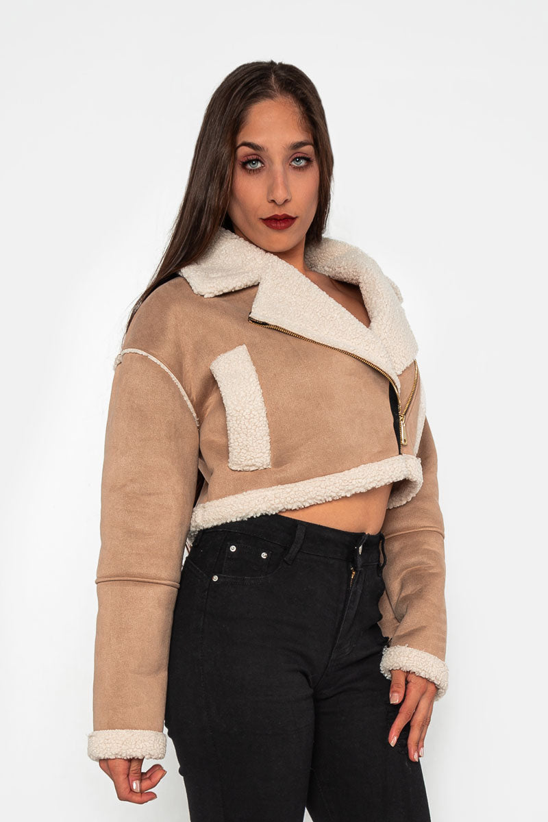 Chaqueta , cazadora corta borrego
