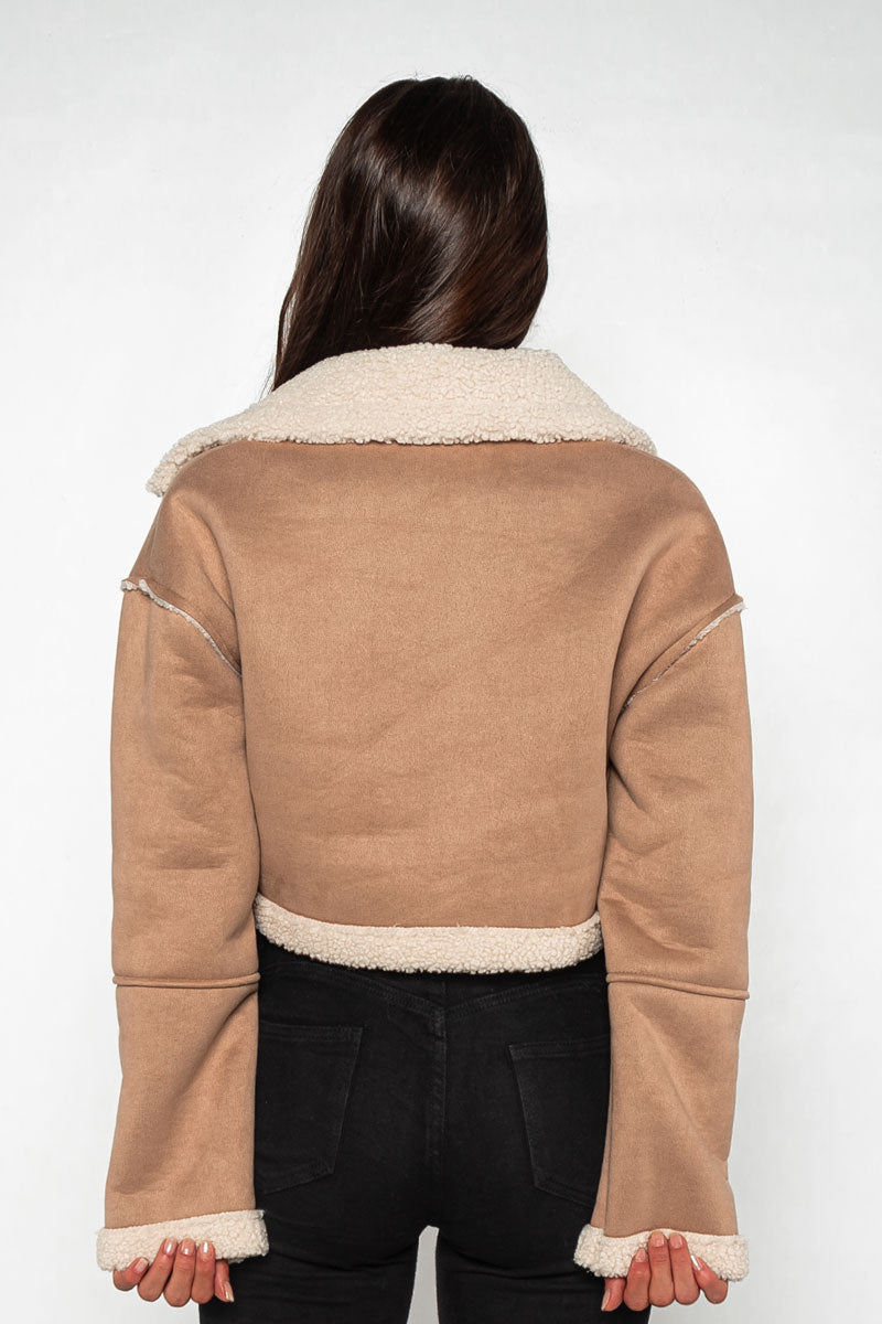 Chaqueta , cazadora corta borrego
