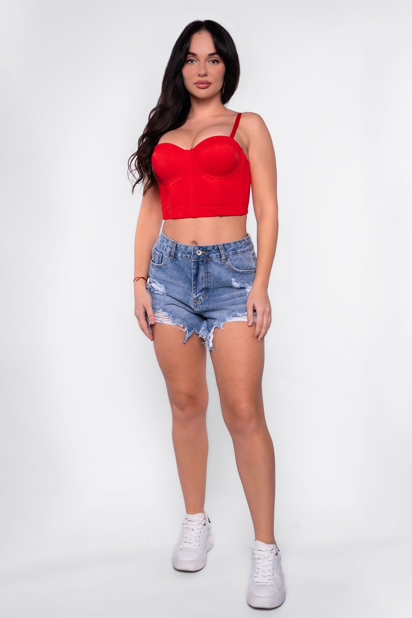 Falda pantalón vaquera rotos