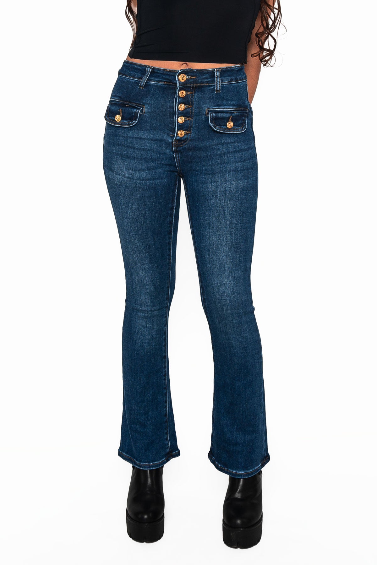 Pantalón vaquero botones