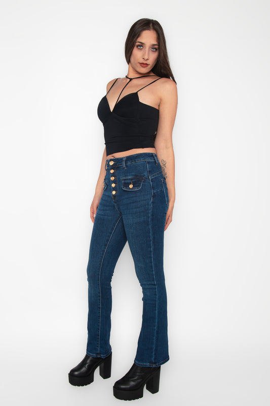 Pantalón vaquero botones