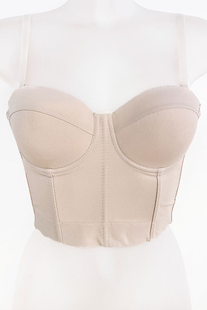 Top corsé para mujer, corsé ajustado, con tirantes regulables