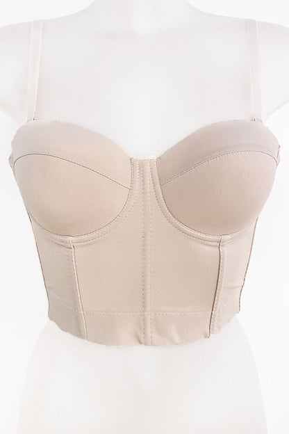 Top corsé para mujer, corsé ajustado, con tirantes regulables