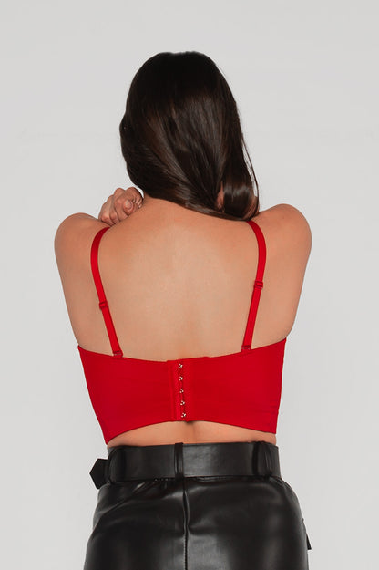 Top corsé para mujer, corsé ajustado, con tirantes regulables