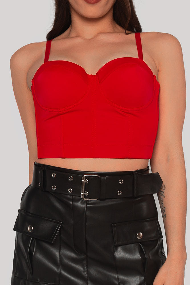Top corsé para mujer, corsé ajustado, con tirantes regulables