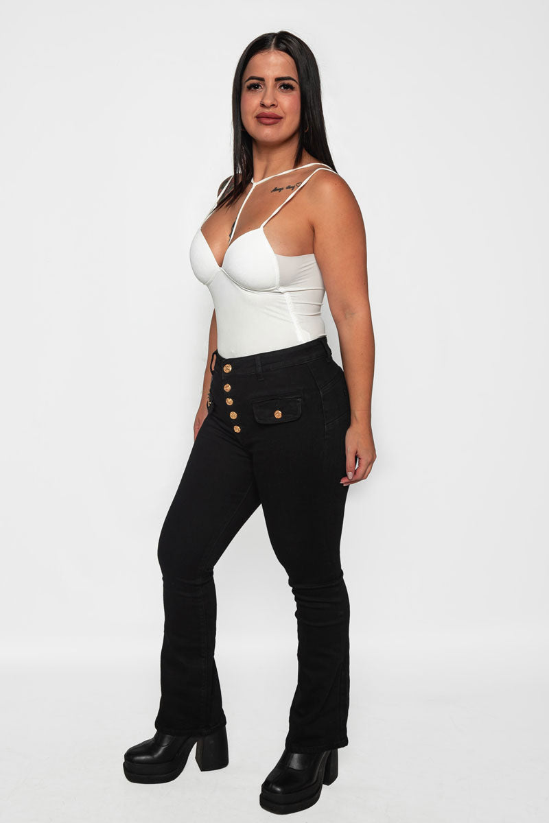 Pantalón vaquero botones