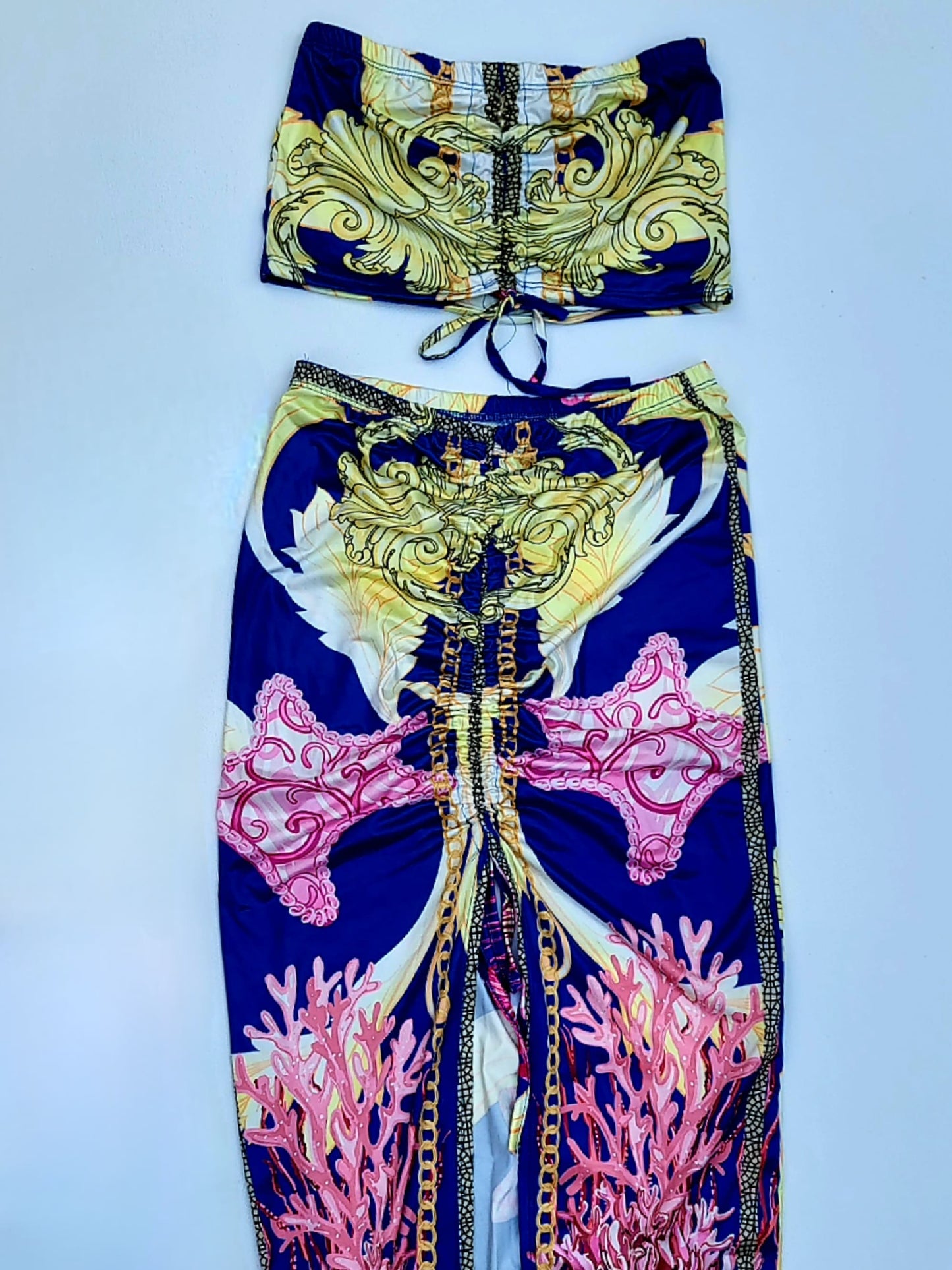 CONJUNTO FALDA Y TOP CORTO