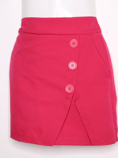 Falda pantalón botones , bolsillo izquierdo