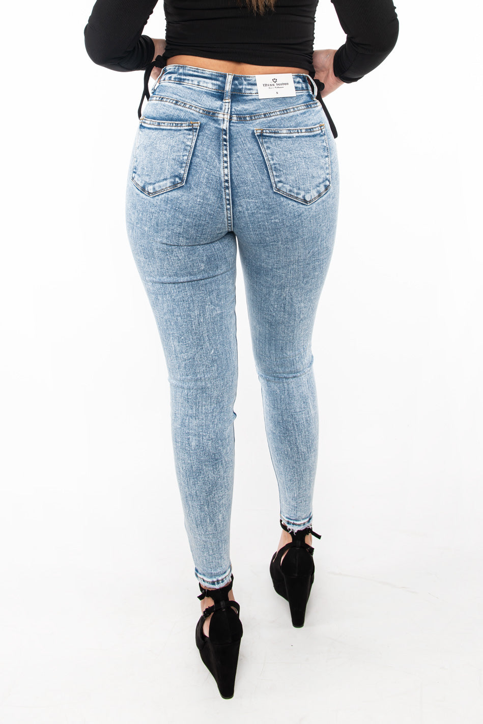 Jeans de pitillo vaquero de talle alto PUSH UP